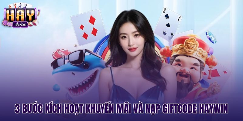 Thao tác nhập mã giftcode Khuyến mãi Haywin qua điện thoại